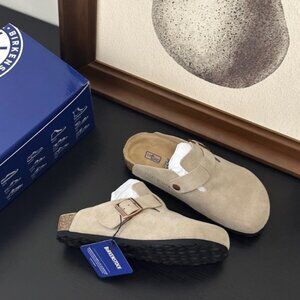 Birkenstock Boston Suede Taupe